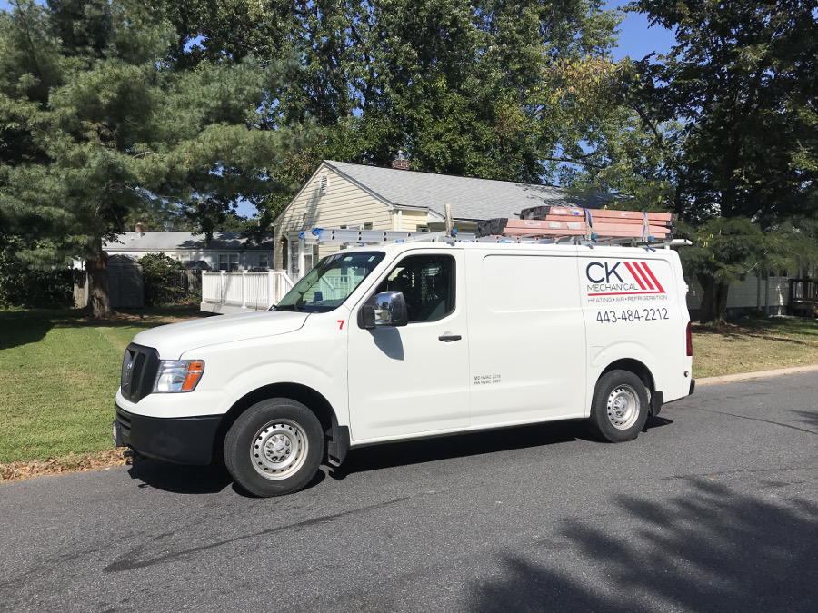 CK Mechanical van on call